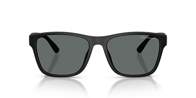 PH4229U Matzwart KunststofSunglass Frames van B24, Vooraanzicht