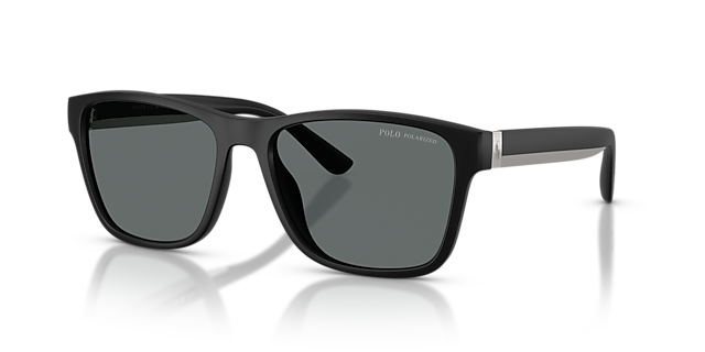 PH4229U Matzwart KunststofSunglass Frames van B24, Hoekweergave