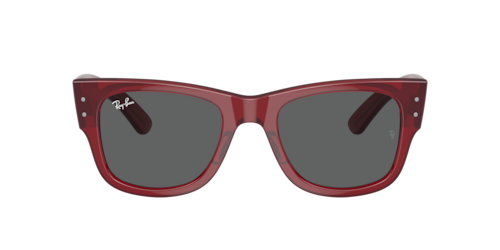 Ray-Ban - RB0840S, Rot transparent/Transparent Brown/Black, Größe: Large