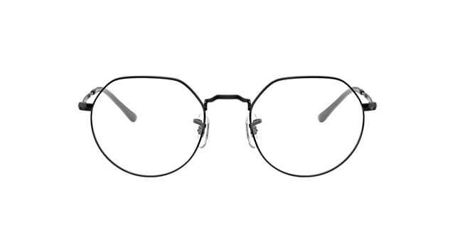 RB6465 Schwarz MetallEyeglass Frames von B24, Vorderansicht