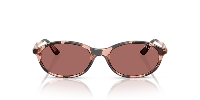 VO5625S Rose Havana KunststofSunglass Frames van B24, Vooraanzicht