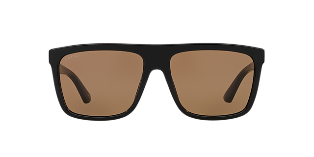 GG0748S Glanzend goud KunststofSunglass Frames van B24, Vooraanzicht