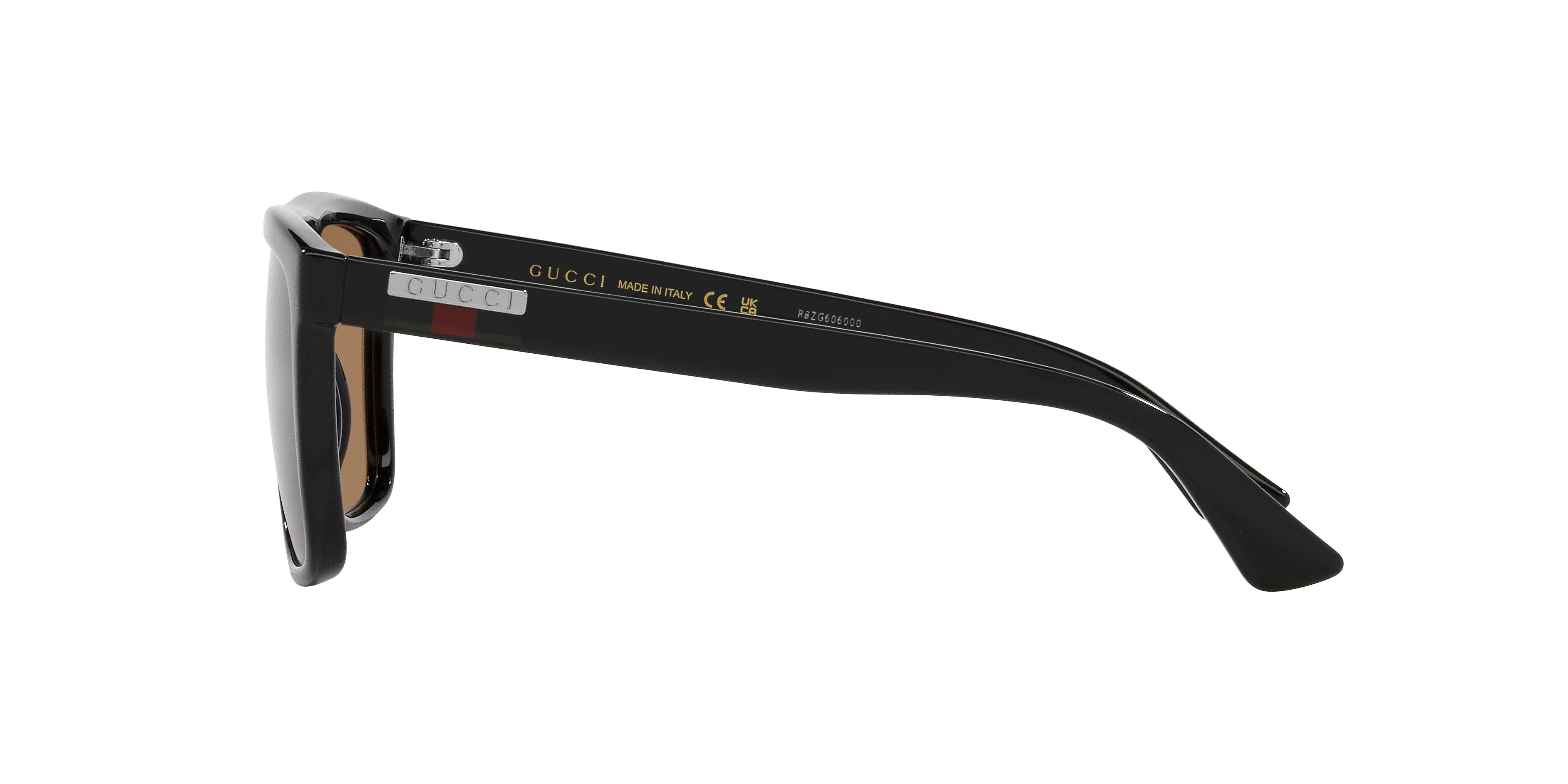 GG0748S Glanzend goud KunststofSunglass Frames van B24, Zijaanzicht