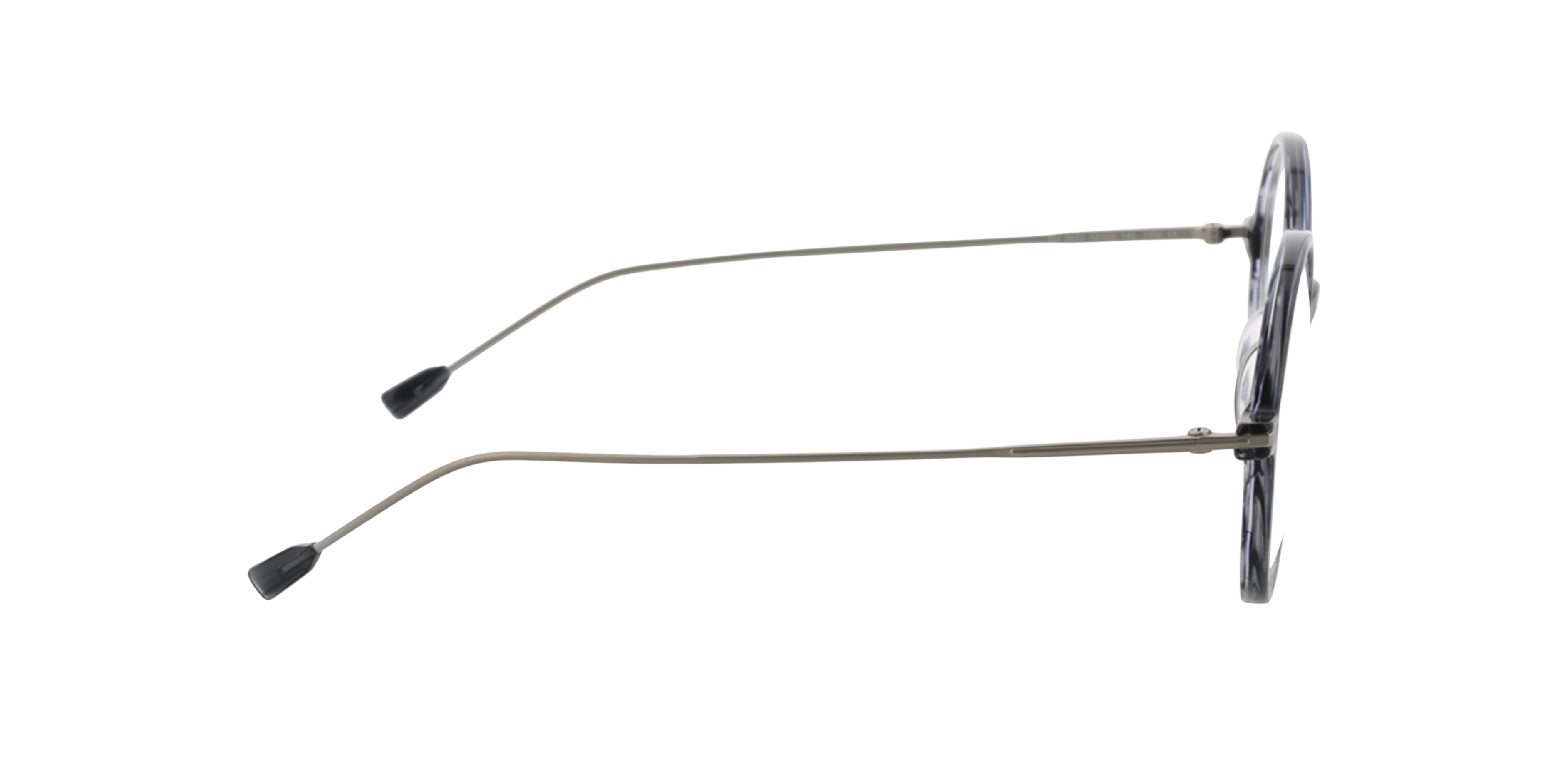 Edison Grijs hoorn  &  matzilver AcetaatEyeglass Frames van B24, Zijaanzicht