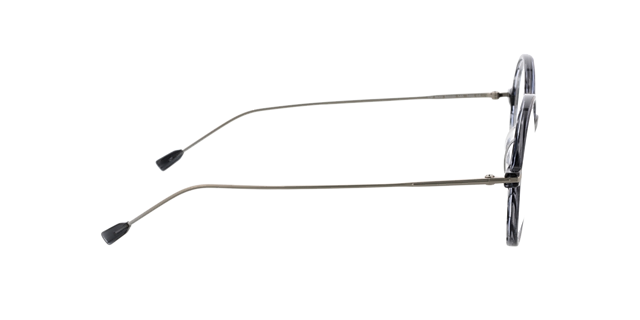 Edison Grijs hoorn & matzilver AcetaatEyeglass Frames van B24, Zijaanzicht