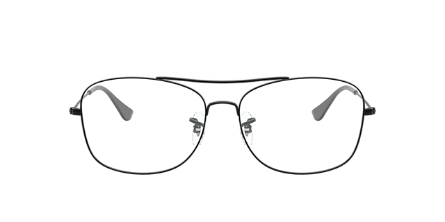 RB6499 Schwarz MetallEyeglass Frames von B24, Vorderansicht