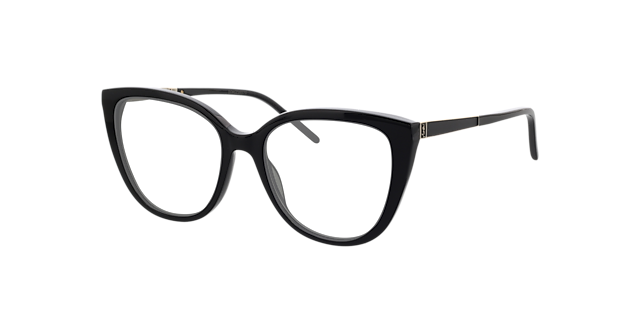 SL M70-002 Schwarz AcetatSunglass Frames von B24, Dreiviertelansicht