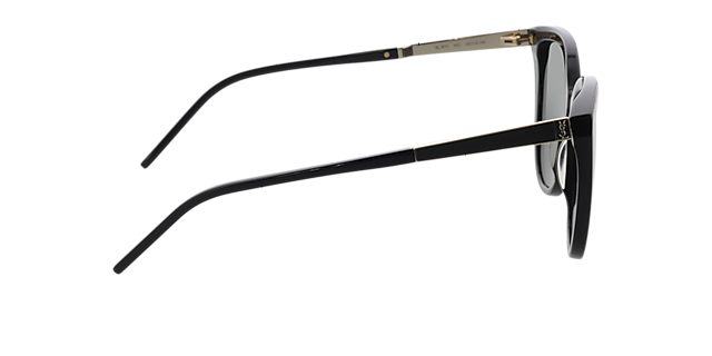 SL M70-002 Schwarz AcetatSunglass Frames von B24, Seitenansicht