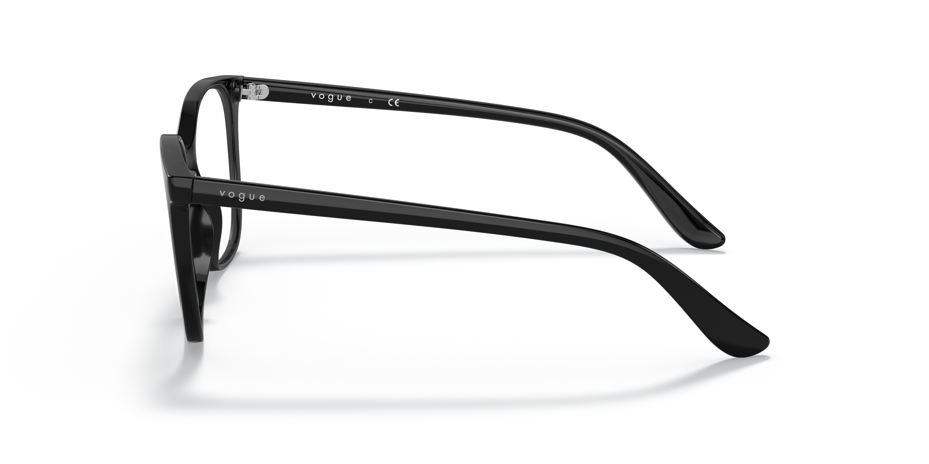 VO5356 Schwarz KunststoffEyeglass Frames von B24, Seitenansicht
