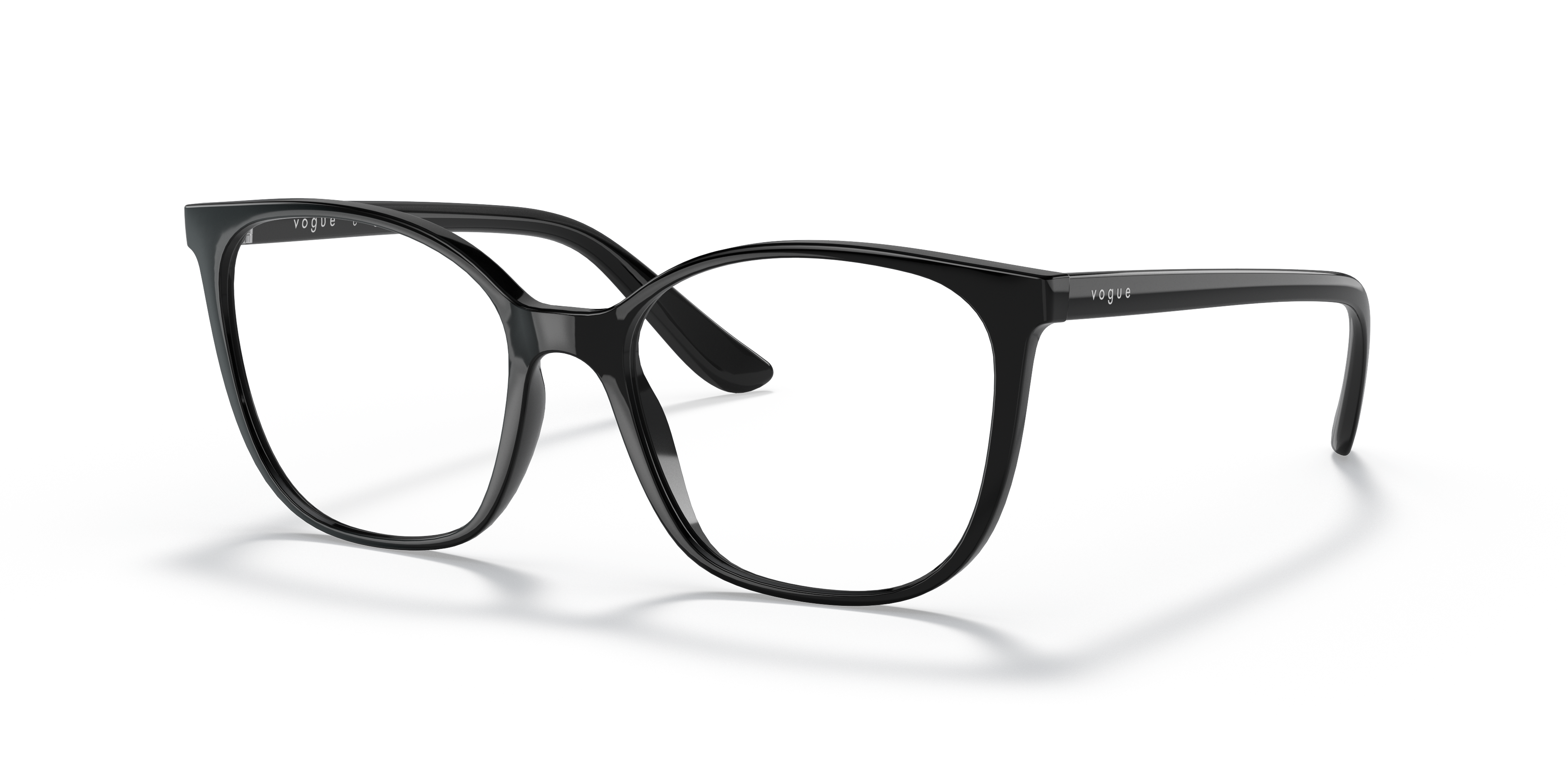 VO5356 Schwarz KunststoffEyeglass Frames von B24, Dreiviertelansicht