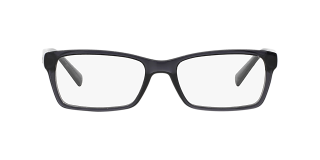 AX3007 Glanzend Transparant Grijs KunststofEyeglass Frames van B24, Vooraanzicht