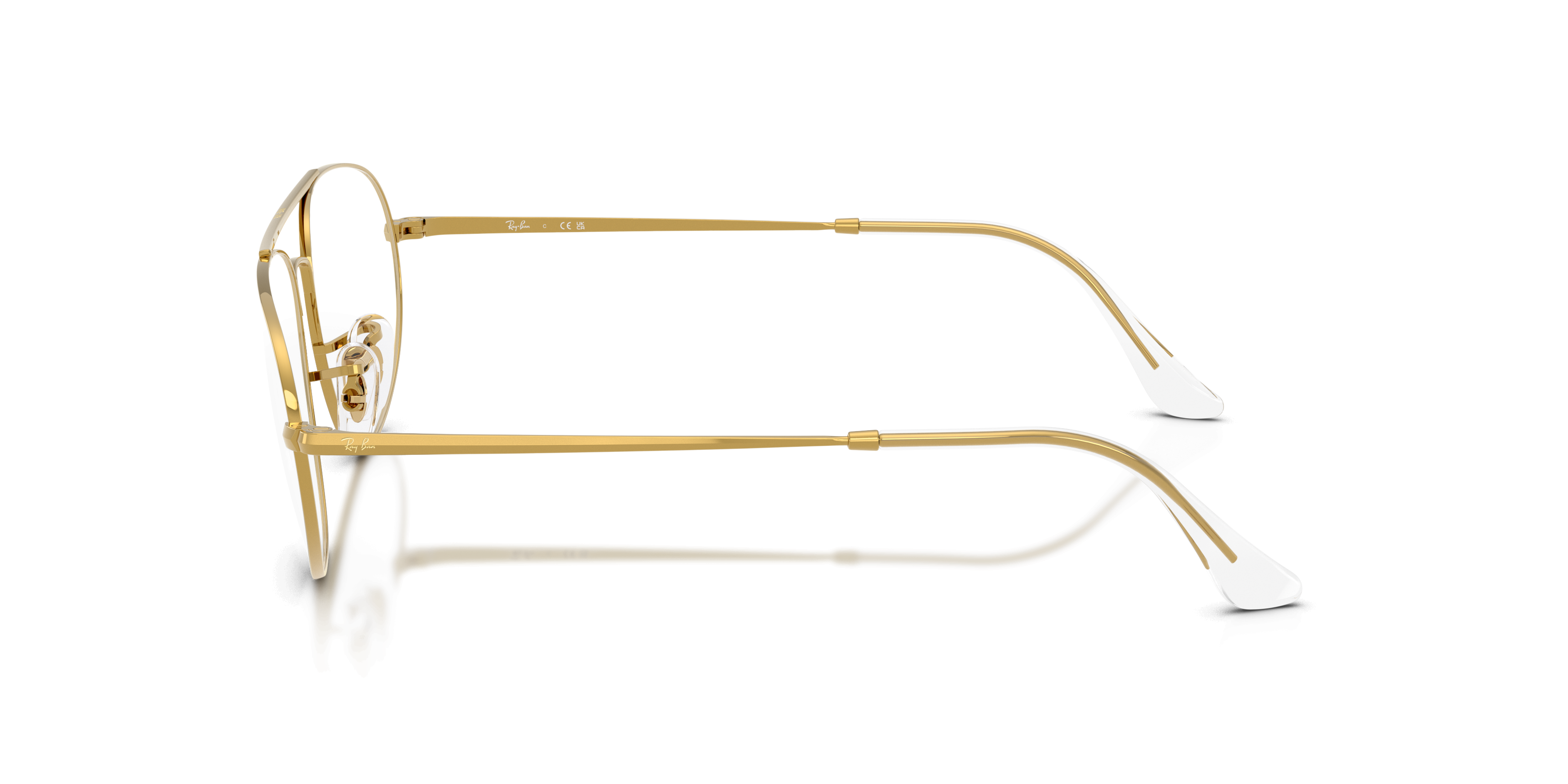 RB6645 Legend Gold MetaalEyeglass Frames van B24, Zijaanzicht