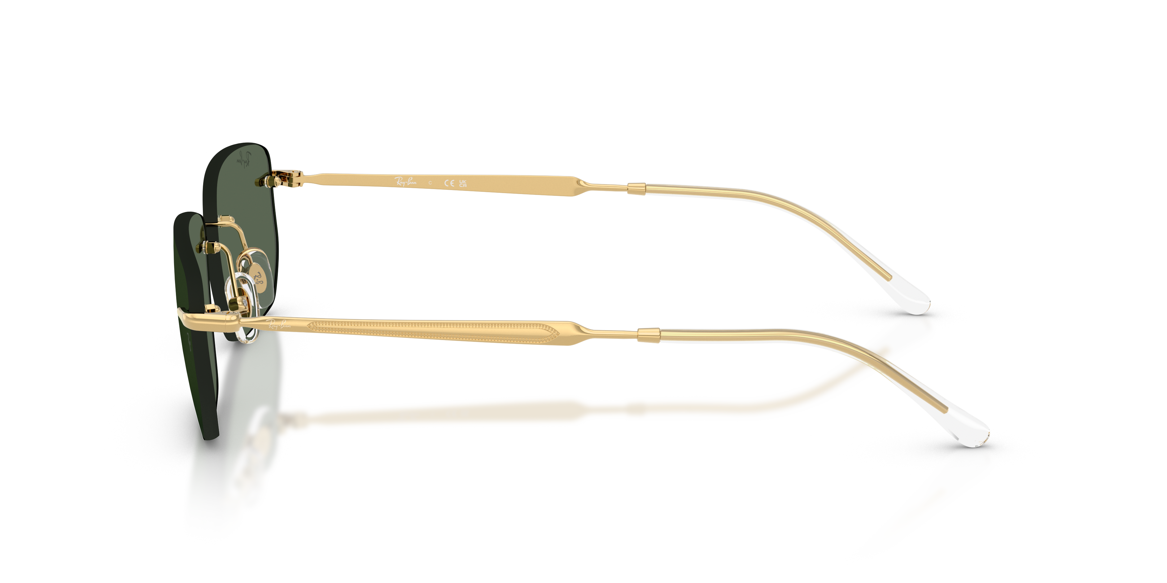 RB3768 Arista Gold MetallSunglass Frames von B24, Seitenansicht