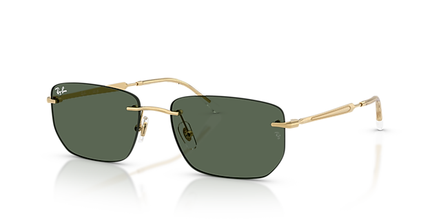 RB3768 Arista Gold MetallSunglass Frames von B24, Dreiviertelansicht