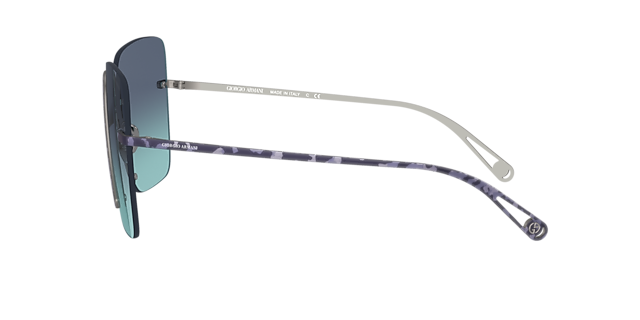 AR6118 Havana Blue MetaalSunglass Frames van B24, Zijaanzicht