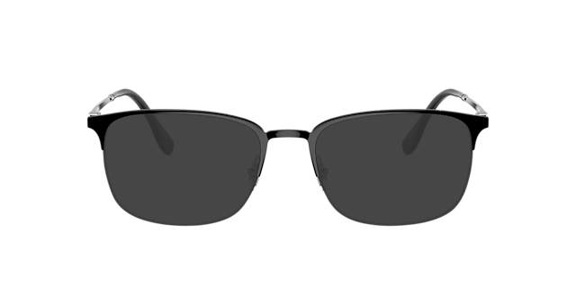 RB6494 Zwart op zilver MetaalEyeglass Frames van B24, met getinte lenzen