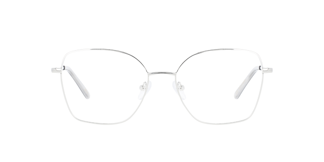 Lotte Silver Metal MetallEyeglass Frames von B24, Vorderansicht
