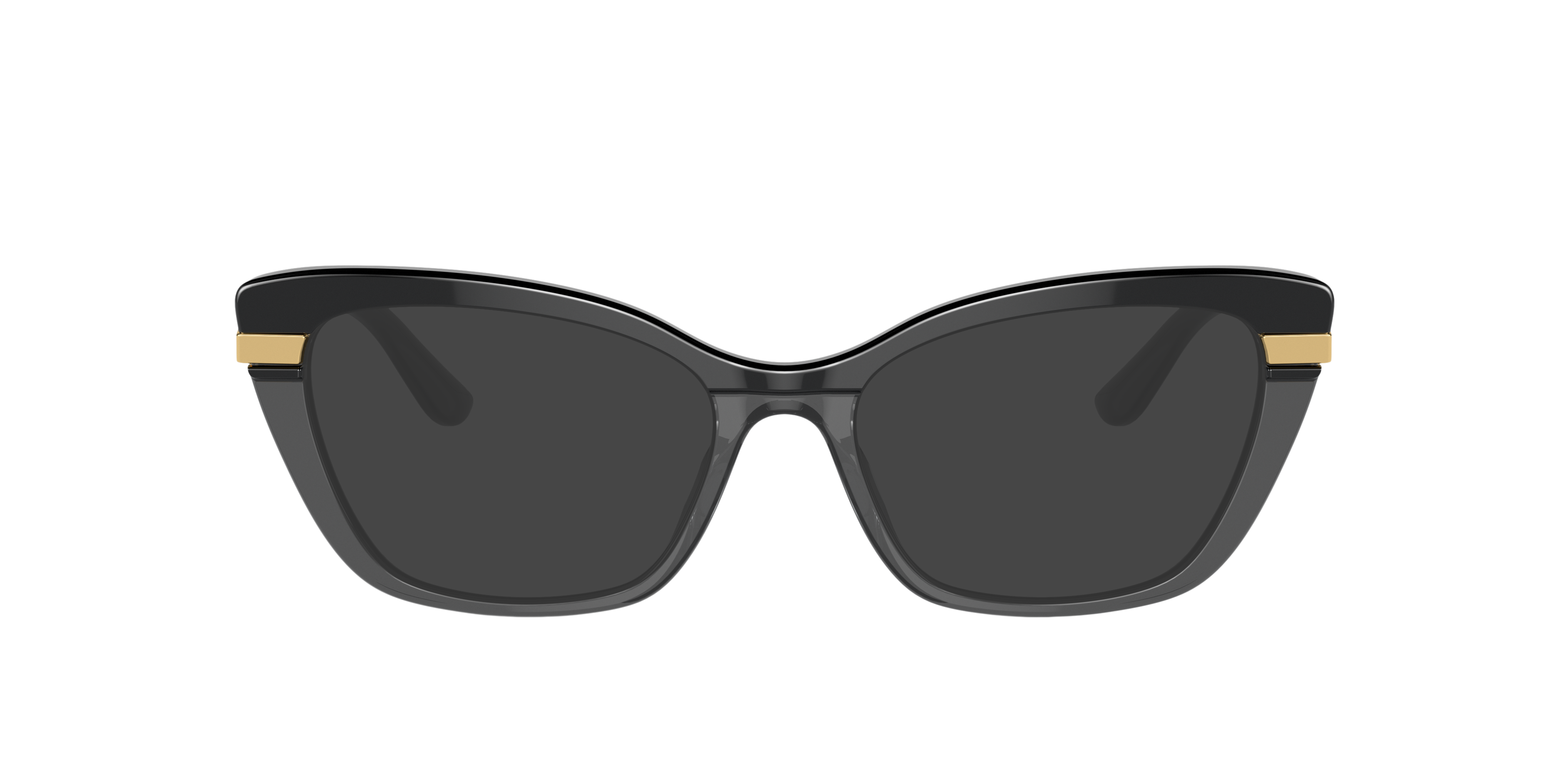 DG3325 Schwarz auf Schwarz transparent AcetatEyeglass Frames von B24, mit getönten Gläsern