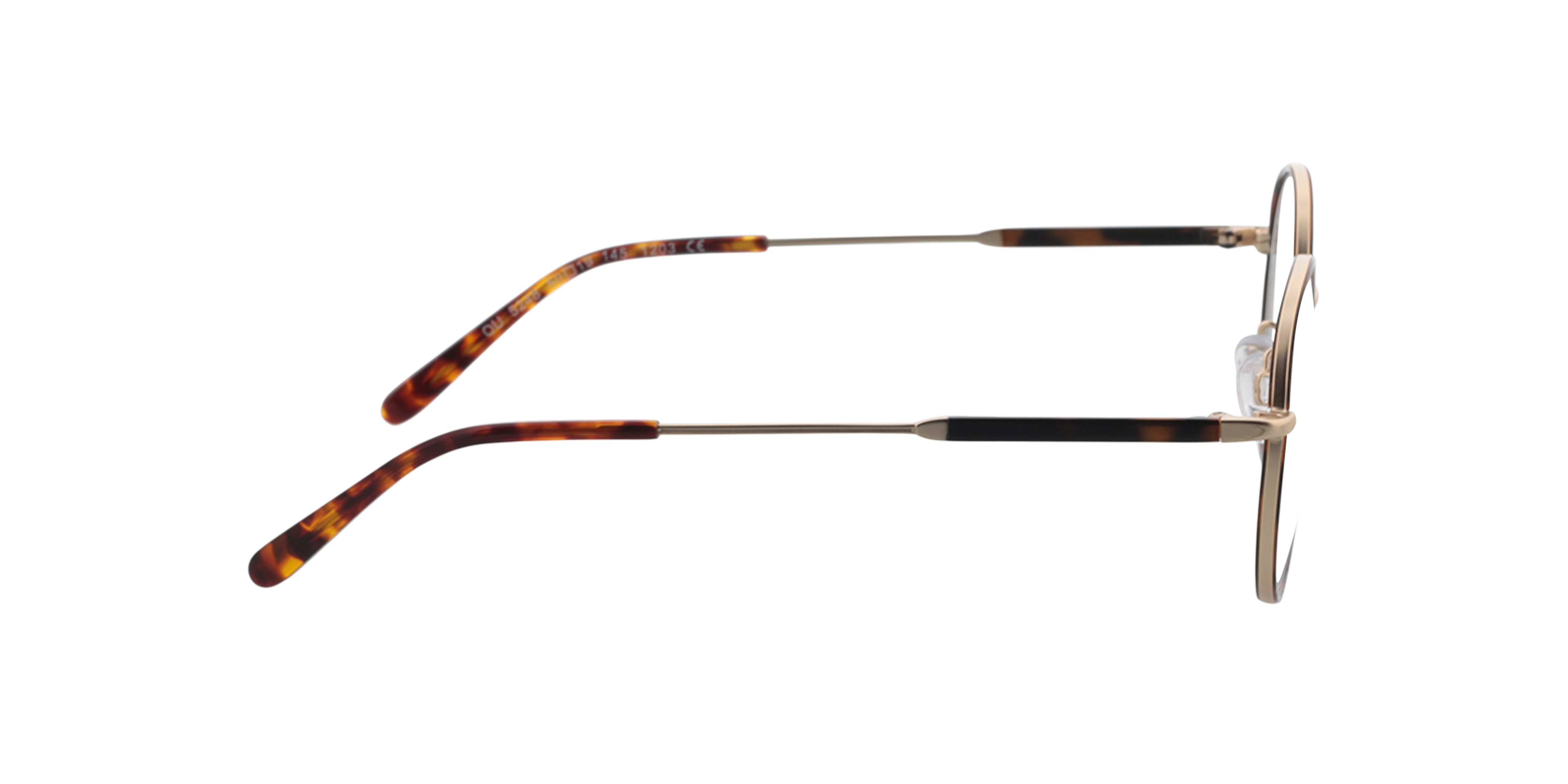 Mallow Gold  &  Havana MetallEyeglass Frames von B24, Seitenansicht