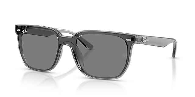 RB4466D Grau transparent KunststoffSunglass Frames von B24, Dreiviertelansicht