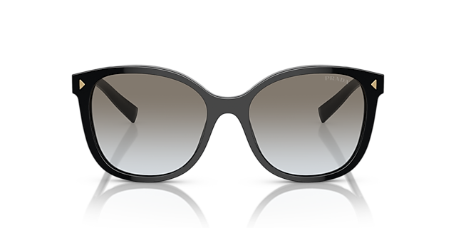 PR 22ZS Zwart AcetaatSunglass Frames van B24, Vooraanzicht