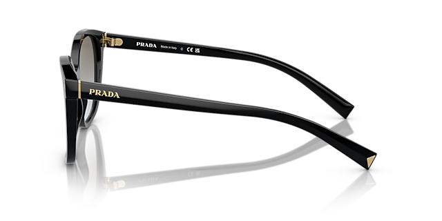 PR 22ZS Zwart AcetaatSunglass Frames van B24, Zijaanzicht