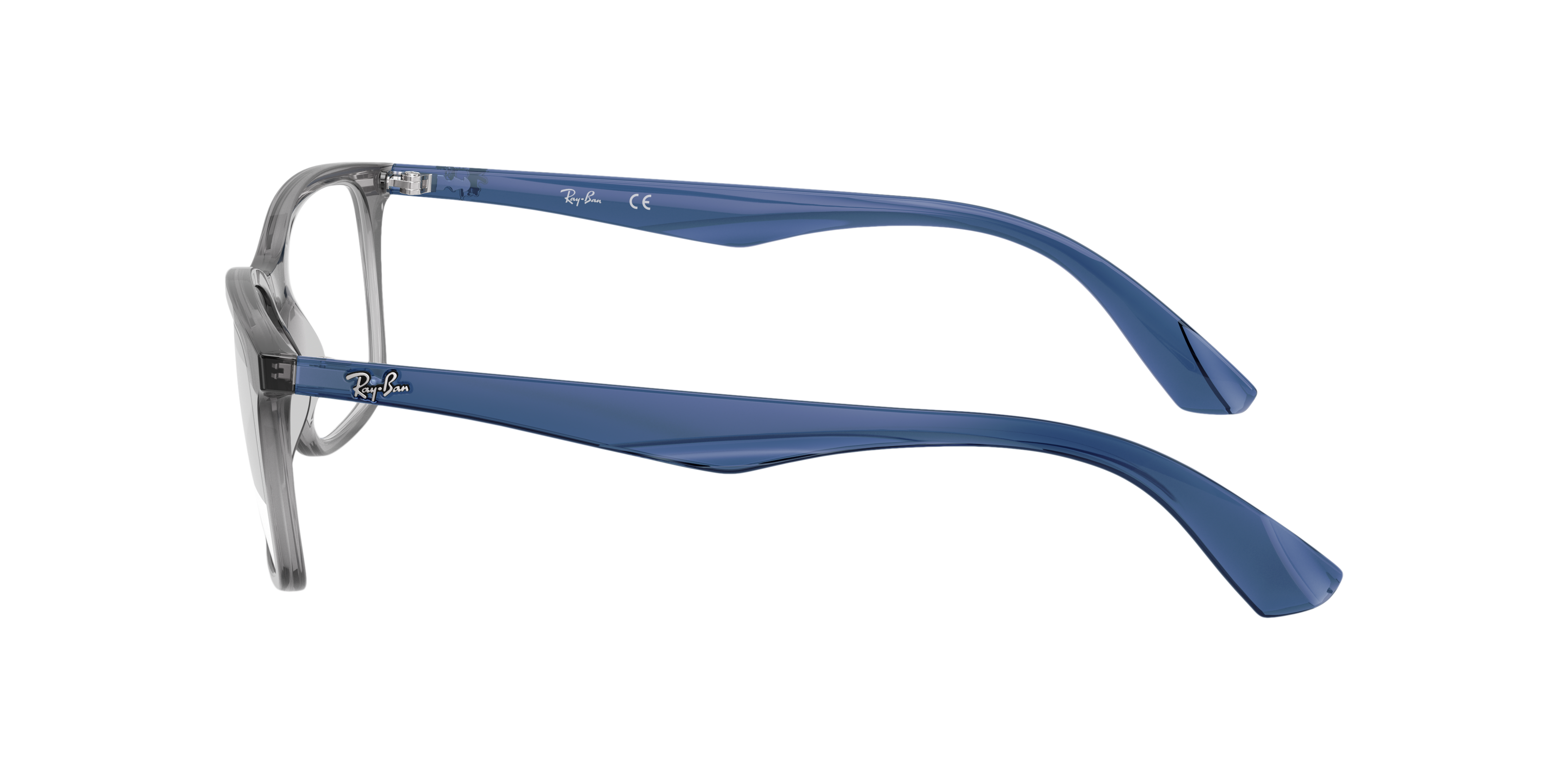 RB7047 Transparant grijs KunststofEyeglass Frames van B24, Zijaanzicht