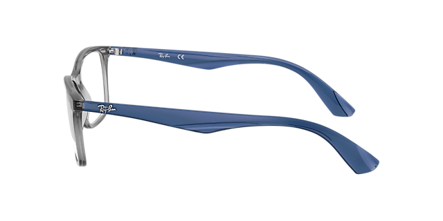 RB7047 Transparant grijs KunststofEyeglass Frames van B24, Zijaanzicht