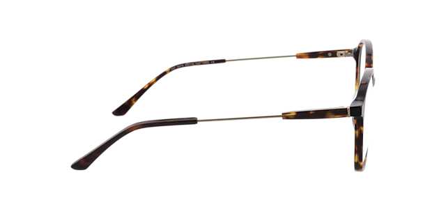 Brenda Havana  &  matgoud AcetaatEyeglass Frames van B24, Zijaanzicht