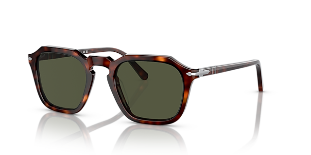 PO3292S Havana AcetaatSunglass Frames van B24, Hoekweergave