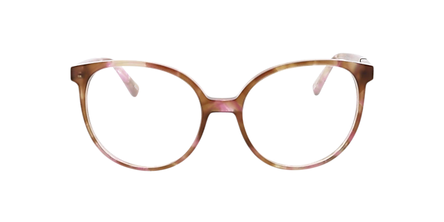 Caroline Pink Havana AcetatEyeglass Frames von B24, Vorderansicht