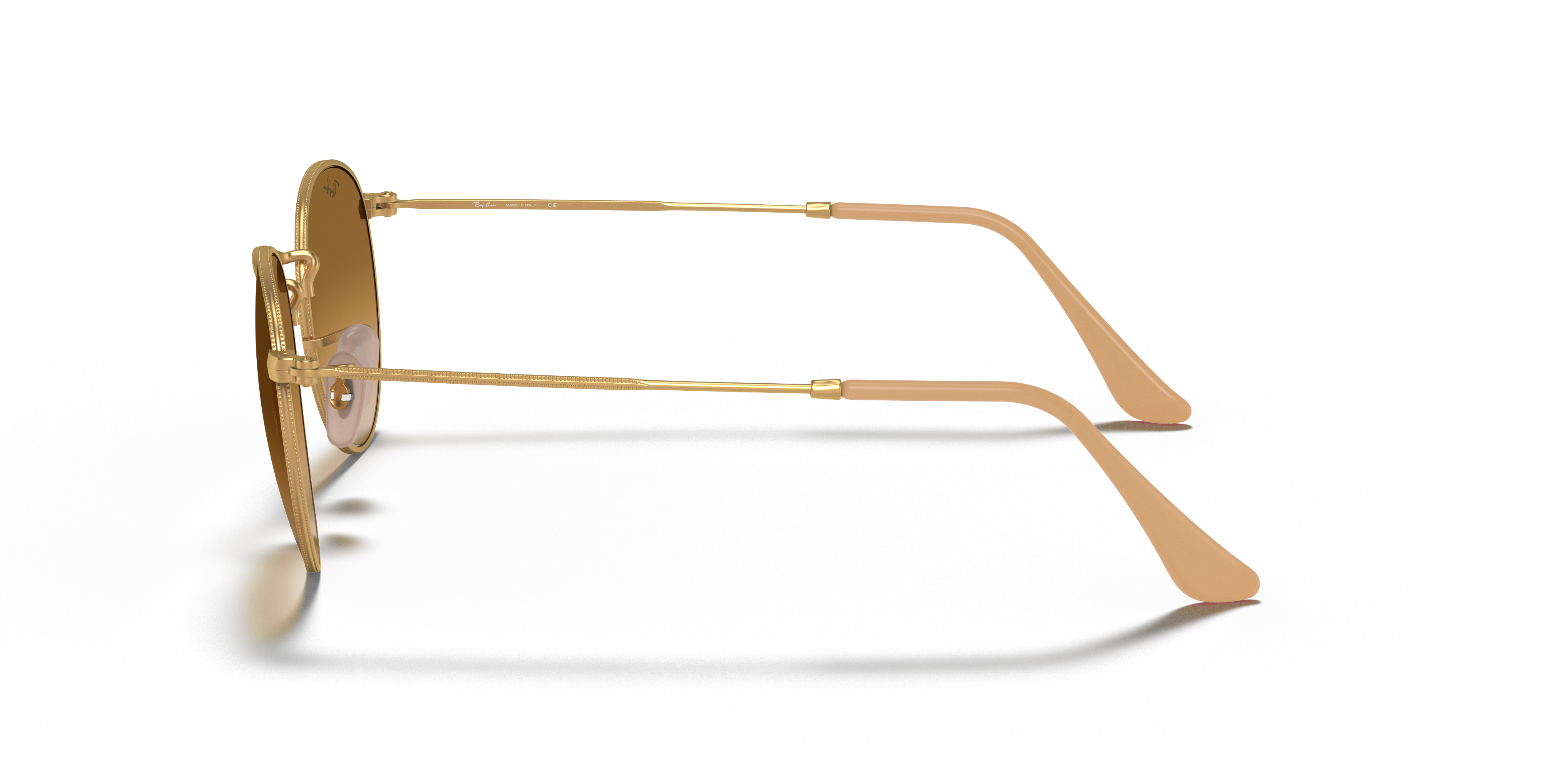 RB3447 Goud MetaalSunglass Frames van B24, Zijaanzicht