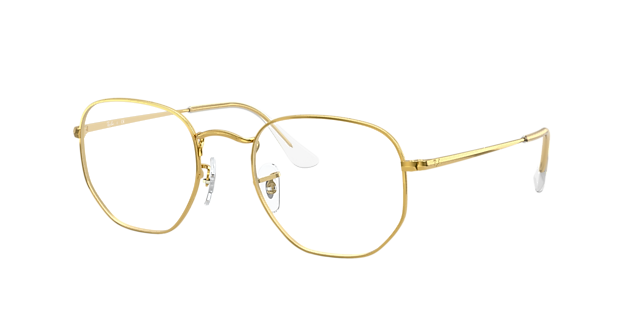 RB6448 Goud MetaalEyeglass Frames van B24, Hoekweergave