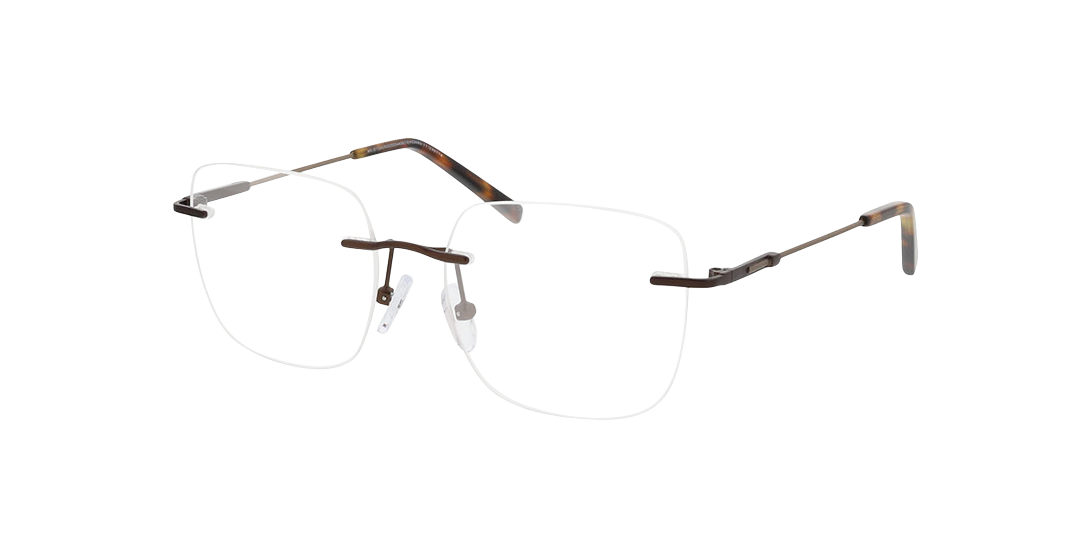 Liberty Brown  &  Havana MetallEyeglass Frames von B24, Dreiviertelansicht