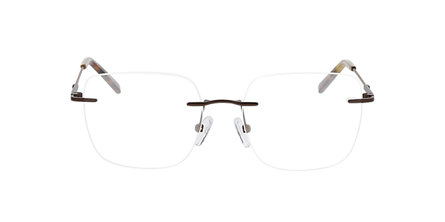 Liberty Bruin  &  Havana MetaalEyeglass Frames van B24, Vooraanzicht
