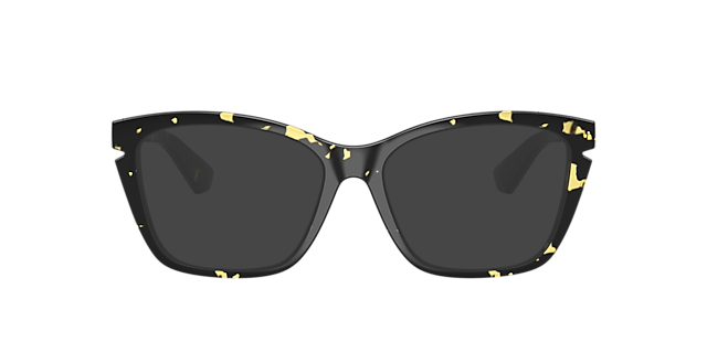 BE2427U Yellow Havana KunststofEyeglass Frames van B24, met getinte lenzen