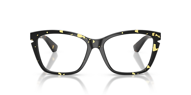 BE2427U Yellow Havana KunststofEyeglass Frames van B24, Vooraanzicht