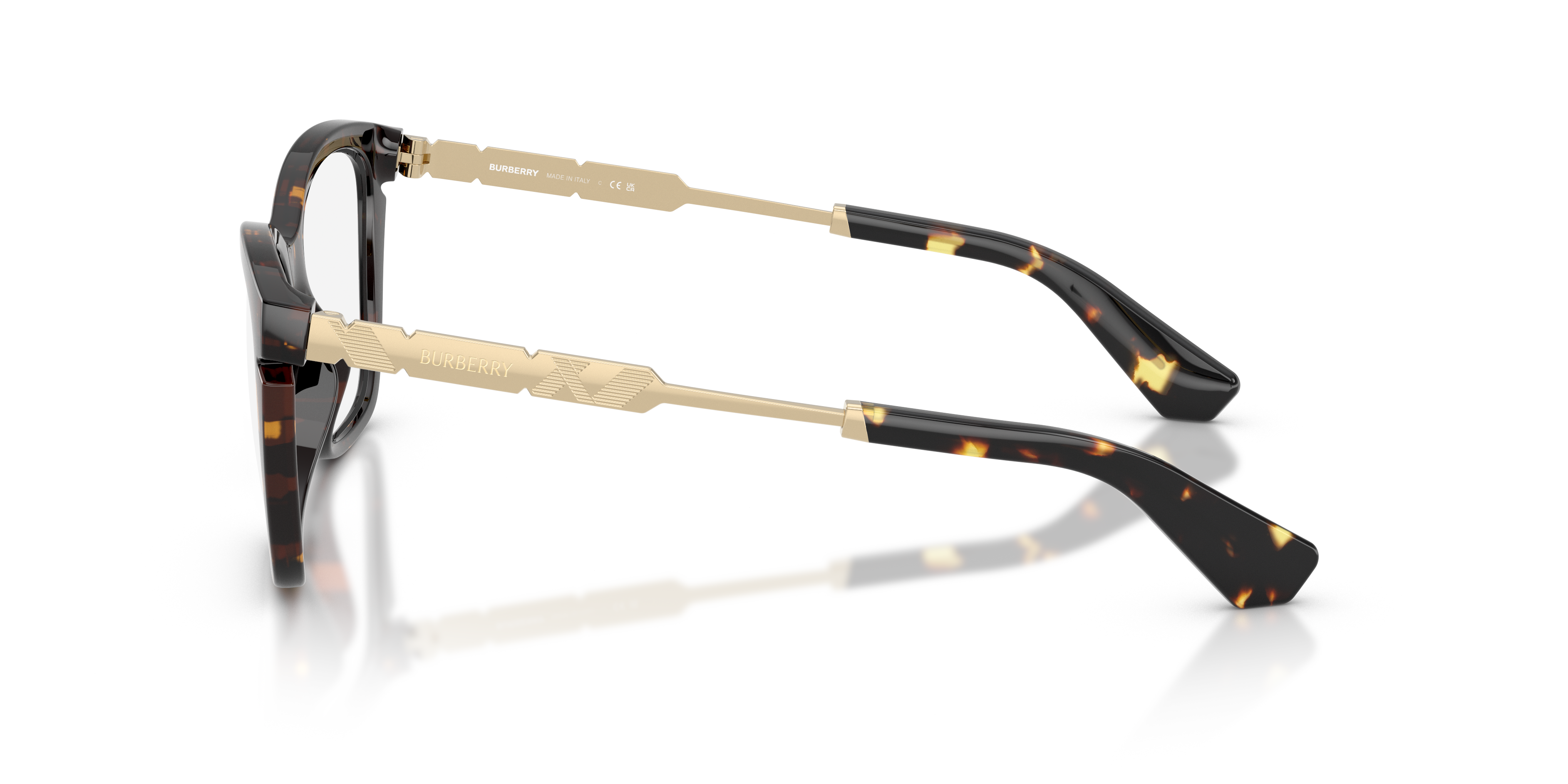 BE2427U Yellow Havana KunststoffEyeglass Frames von B24, Seitenansicht