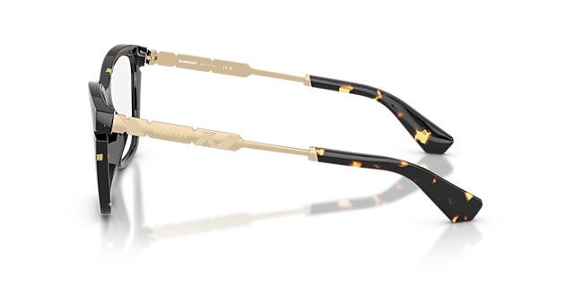 BE2427U Yellow Havana KunststofEyeglass Frames van B24, Zijaanzicht