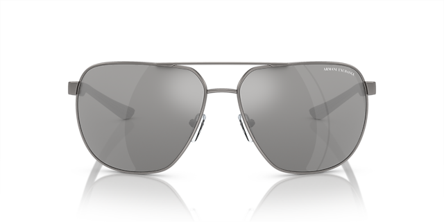 AX2047S Matt Gunmetal MetallSunglass Frames von B24, Vorderansicht