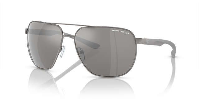 AX2047S Matt Gunmetal MetallSunglass Frames von B24, Dreiviertelansicht