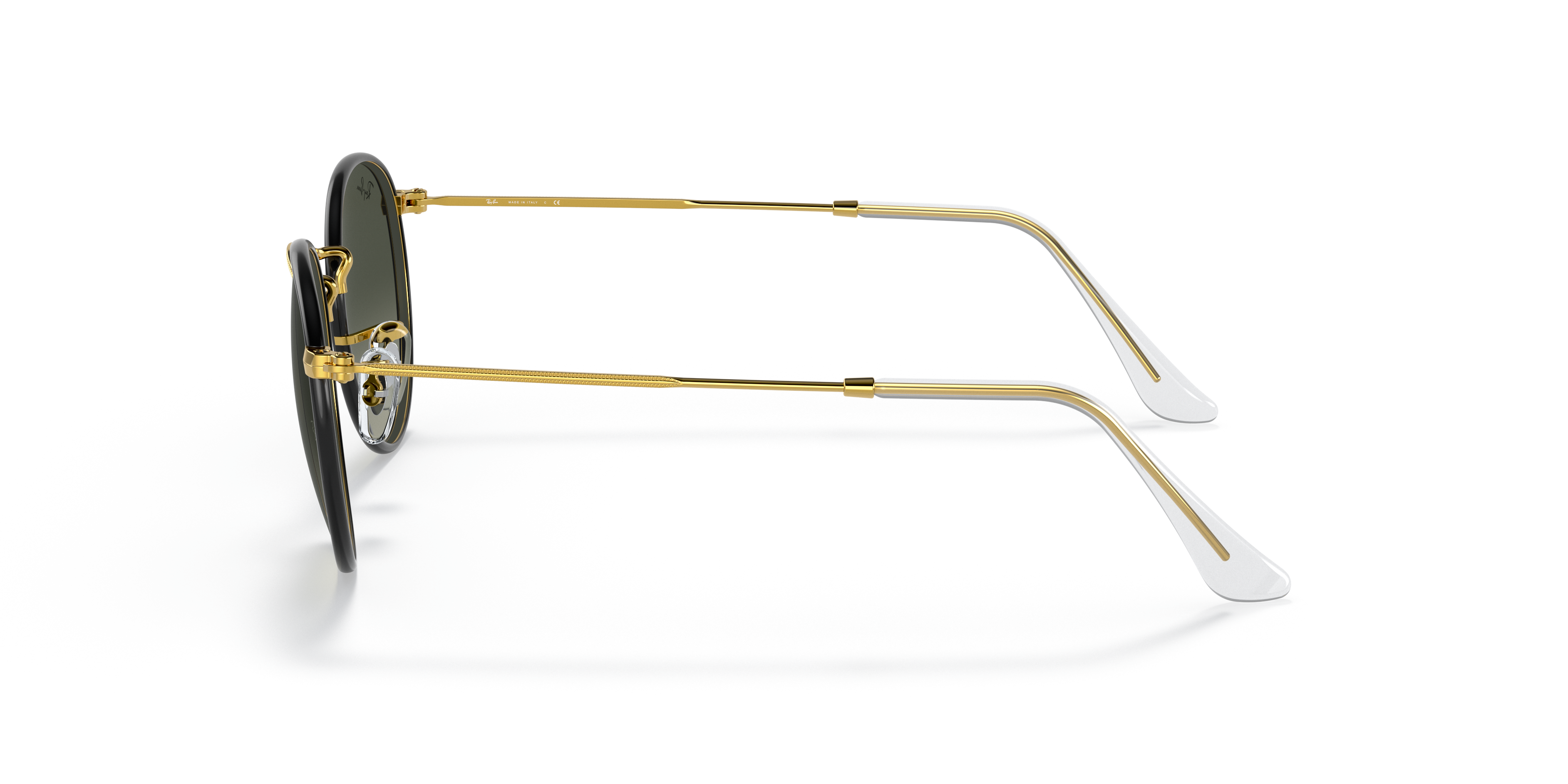 RB3447JM Schwarz auf Gold MetallSunglass Frames von B24, Seitenansicht