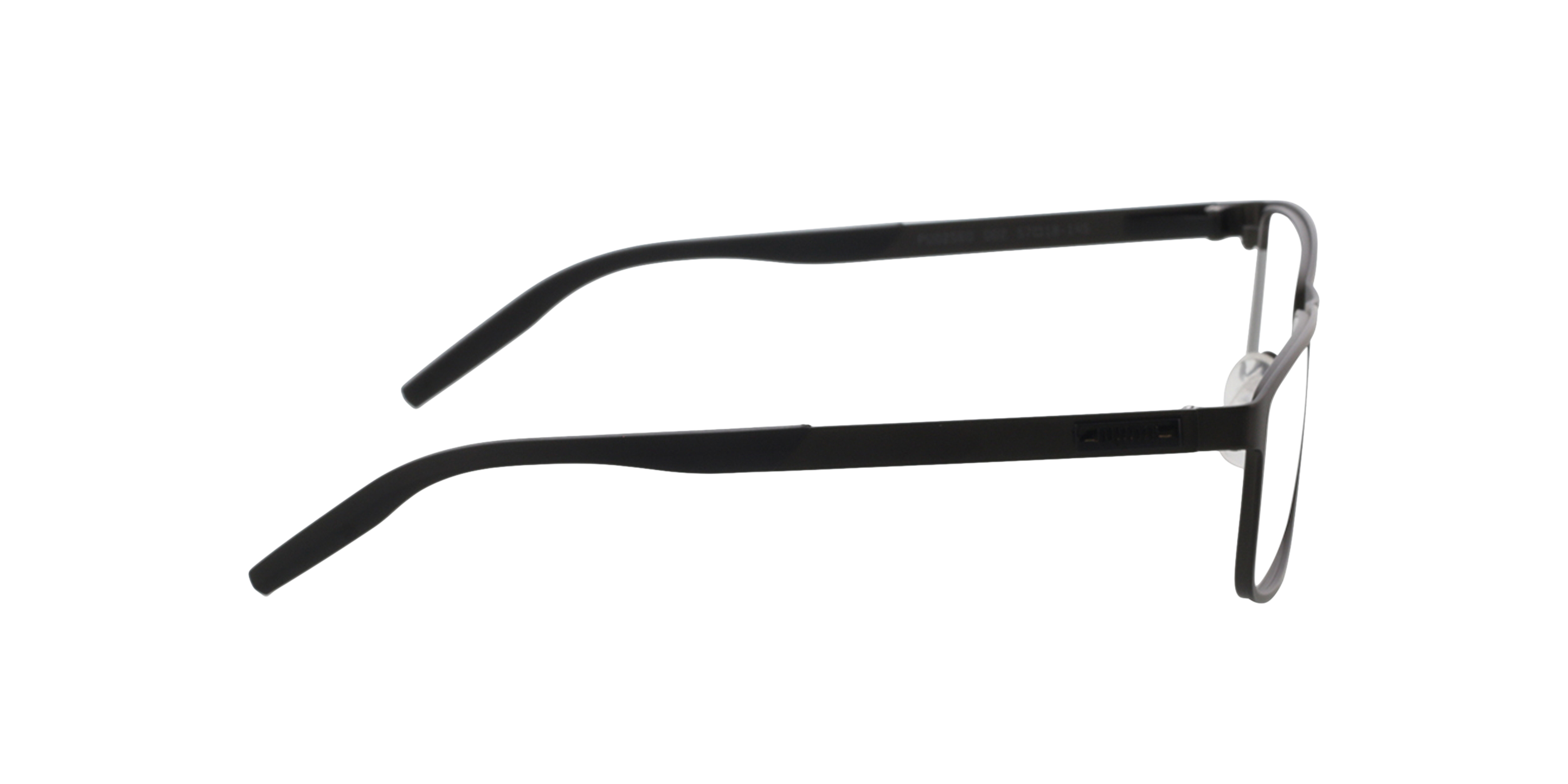 PU0256O Zilver MetaalEyeglass Frames van B24, Zijaanzicht
