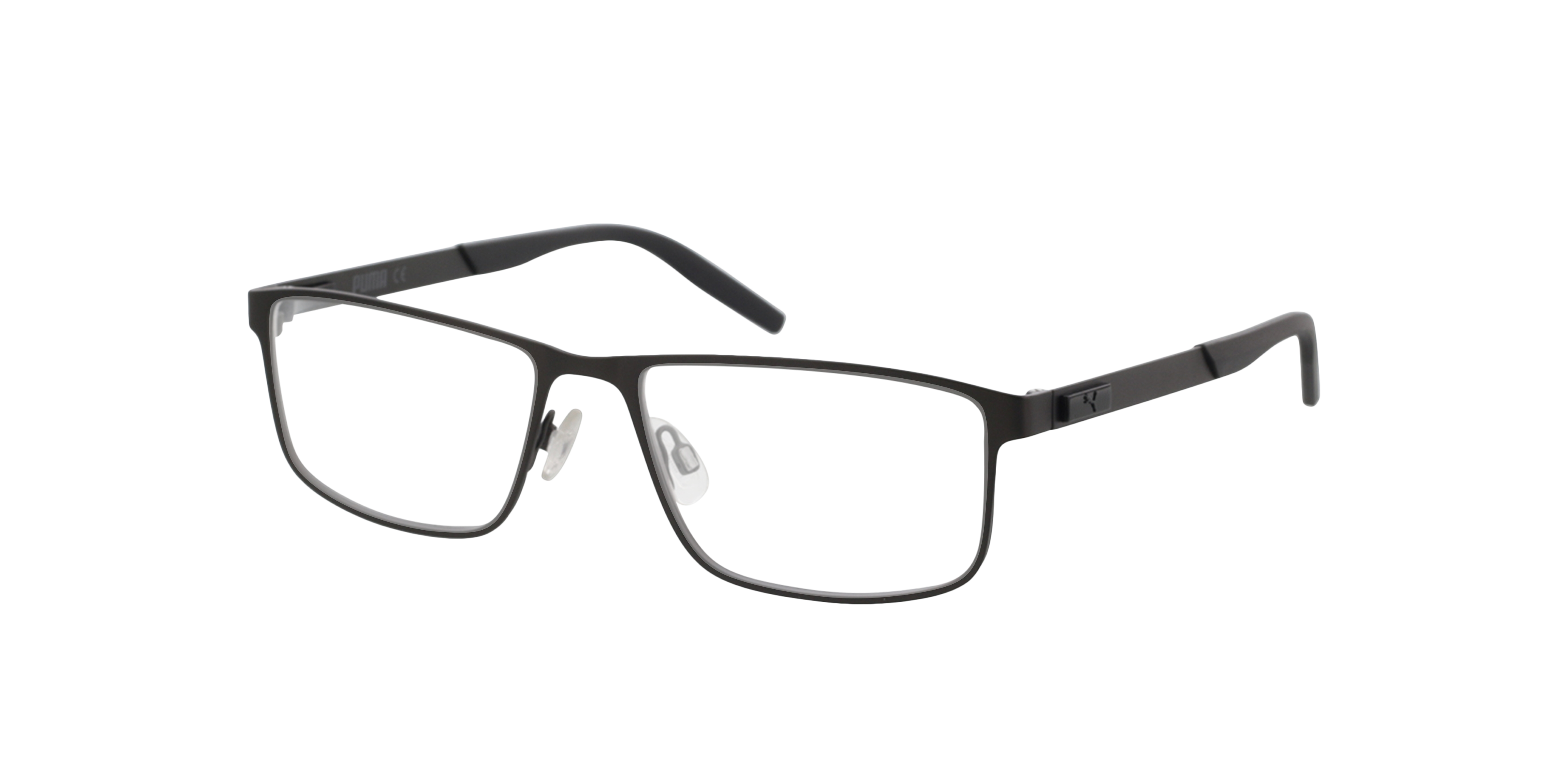 PU0256O Zilver MetaalEyeglass Frames van B24, Hoekweergave