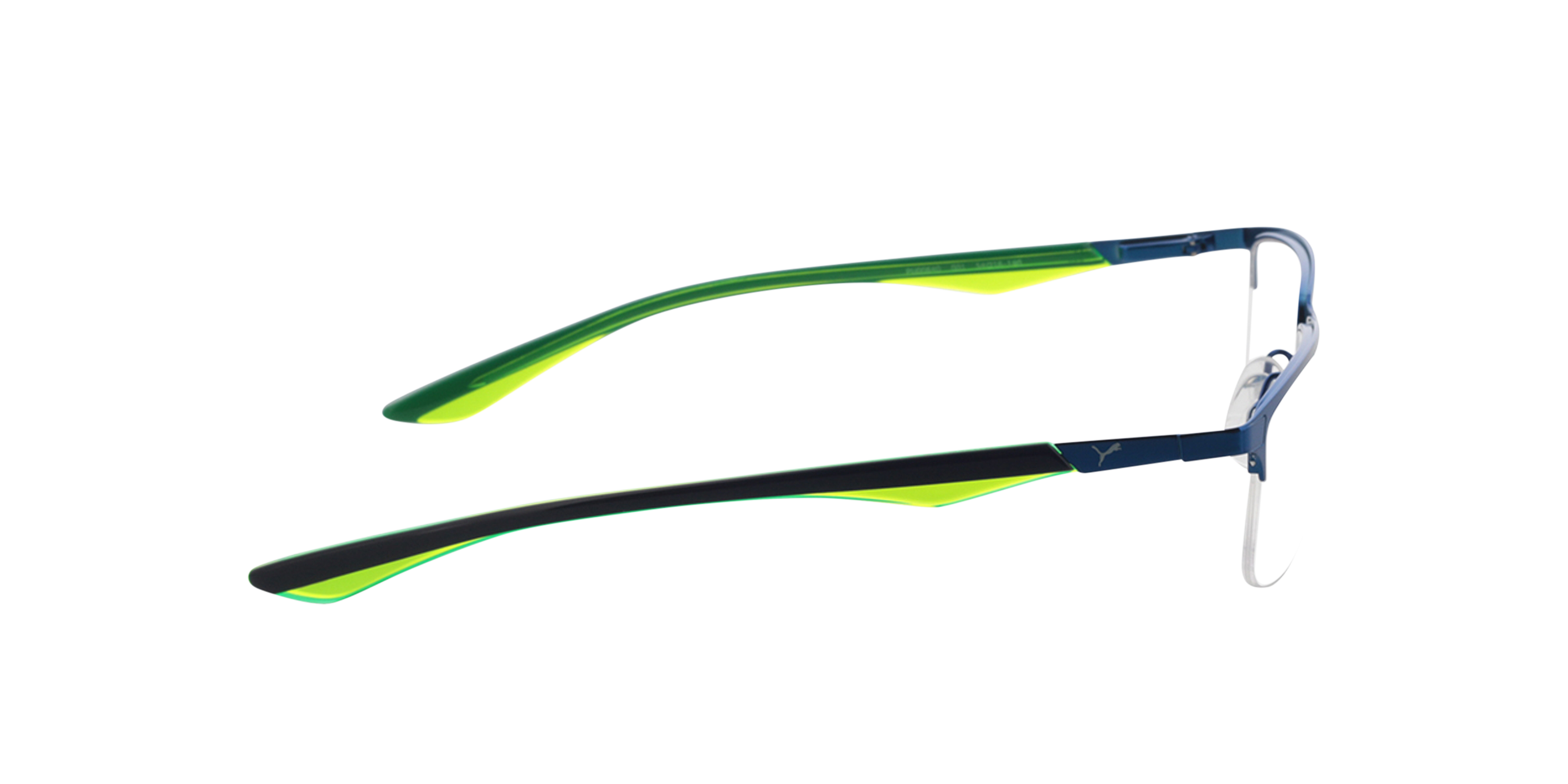 PU0064O Blauw MetaalEyeglass Frames van B24, Zijaanzicht