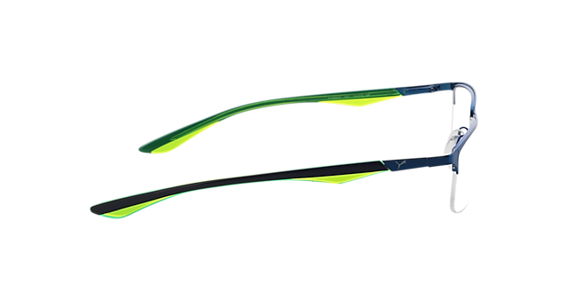 PU0064O Blauw MetaalEyeglass Frames van B24, Zijaanzicht