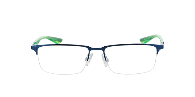 PU0064O Blauw MetaalEyeglass Frames van B24, Vooraanzicht