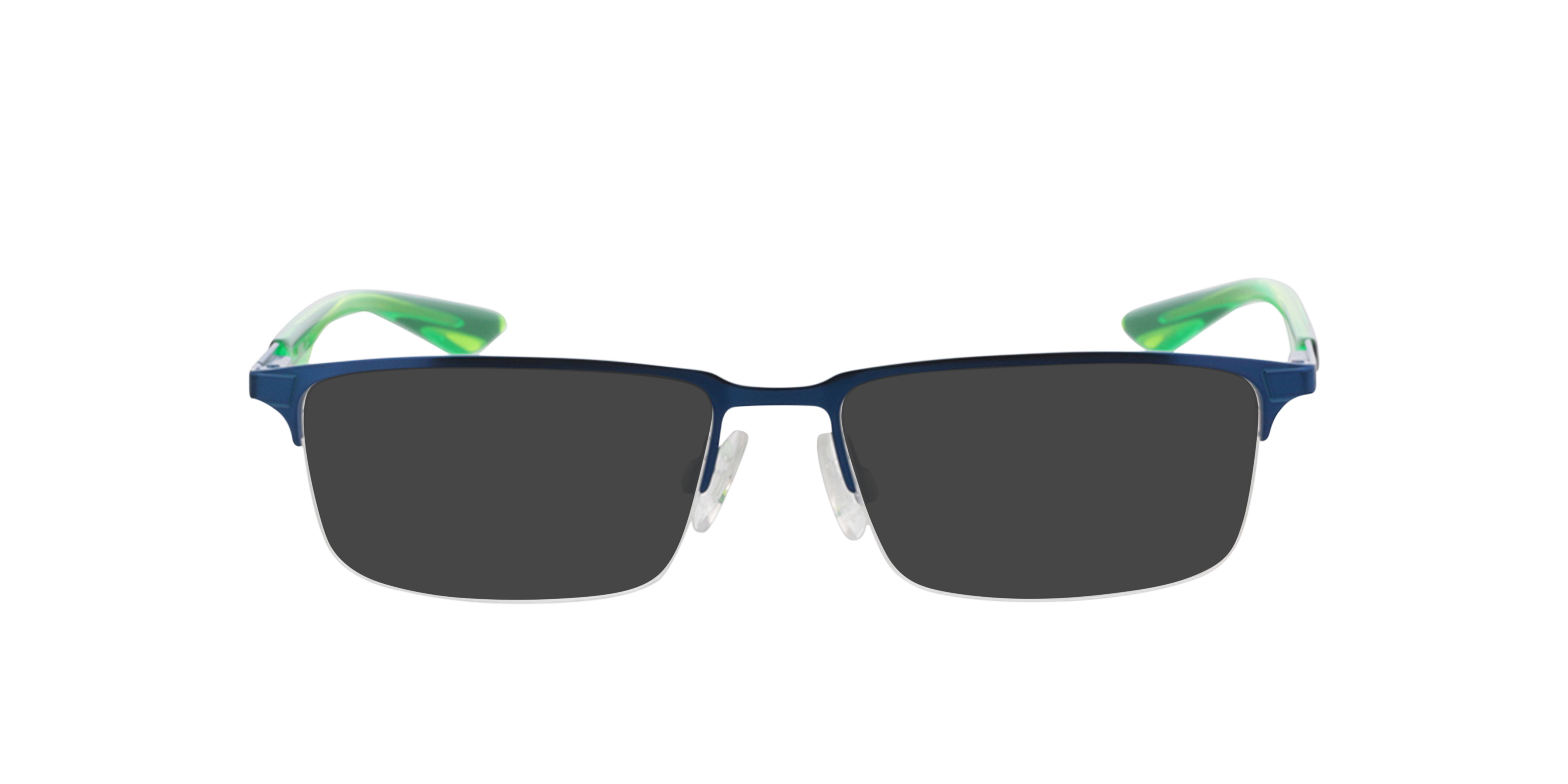 PU0064O Blauw MetaalEyeglass Frames van B24, met getinte lenzen