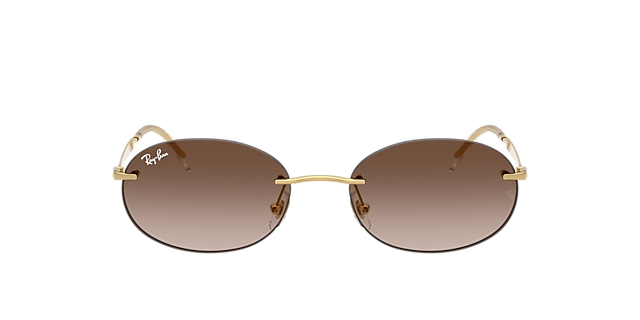 RB3767 Arista goud MetaalSunglass Frames van B24, met getinte lenzen