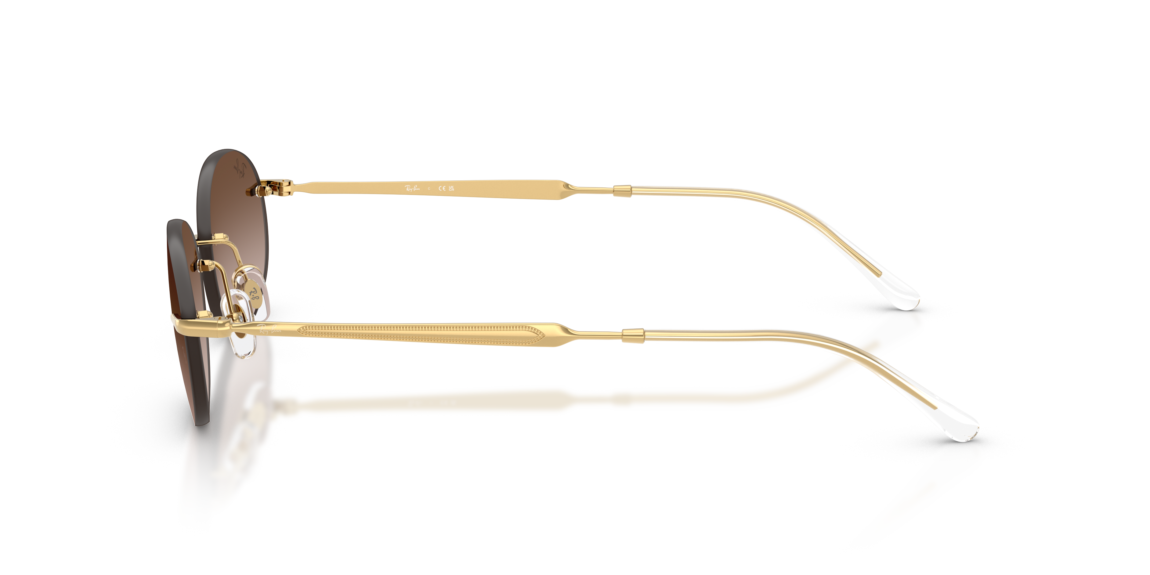 RB3767 Arista goud MetaalSunglass Frames van B24, Zijaanzicht